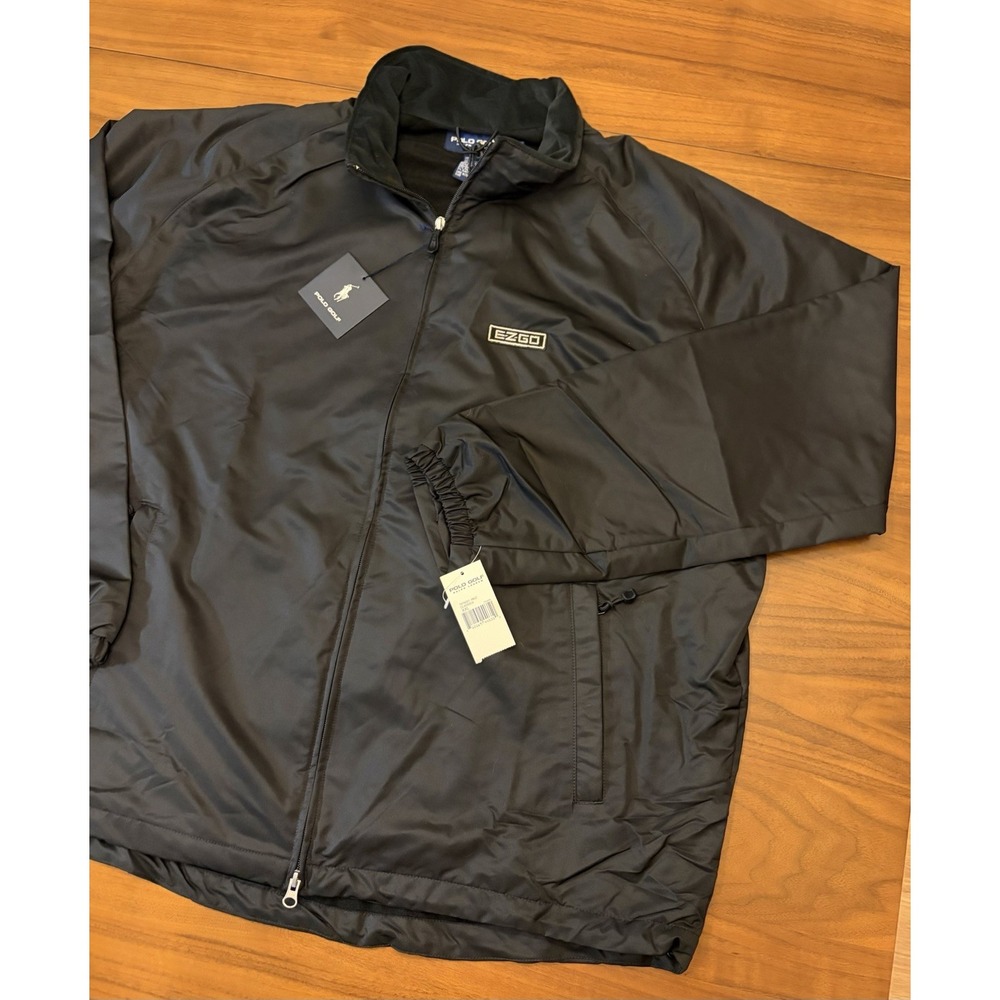 Polo Golf Ralph Lauren EZ-GO Full Zip Hillcrest Jacket NWT 2XL Black Packable
